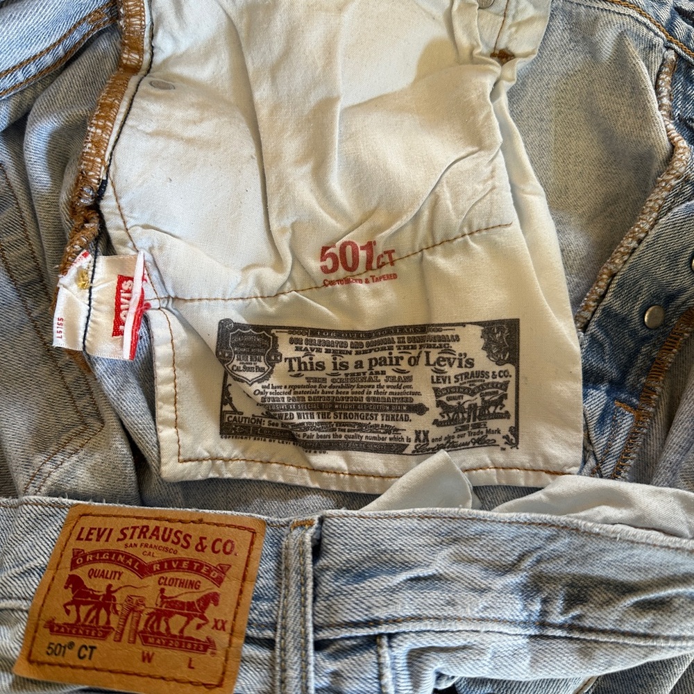 Levi's 501 CT Distressed Jeans - Picture 4 of 11